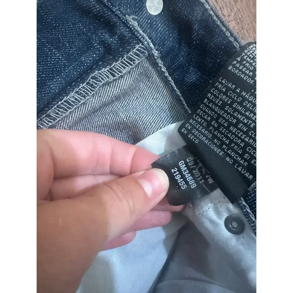 Harley Davidson Bootcut Y2K Bling Jeans Sz 12 Dark Wash 32 Inseam - Excellent - Picture 8 of 10